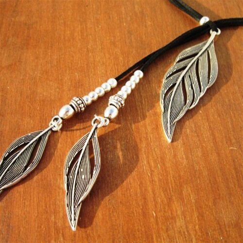 Leaves CCB Alloy Korean Velvet Vintage Pendant Literary Retr