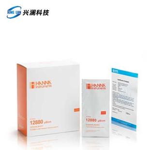 哈纳EC标准缓冲液HI70030P常规电导率12880uS 25袋 cm意大利20mL