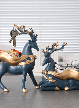 创意客厅b玄关桌面摆件进门口放钥匙的收纳盒首饰收纳架家居装饰