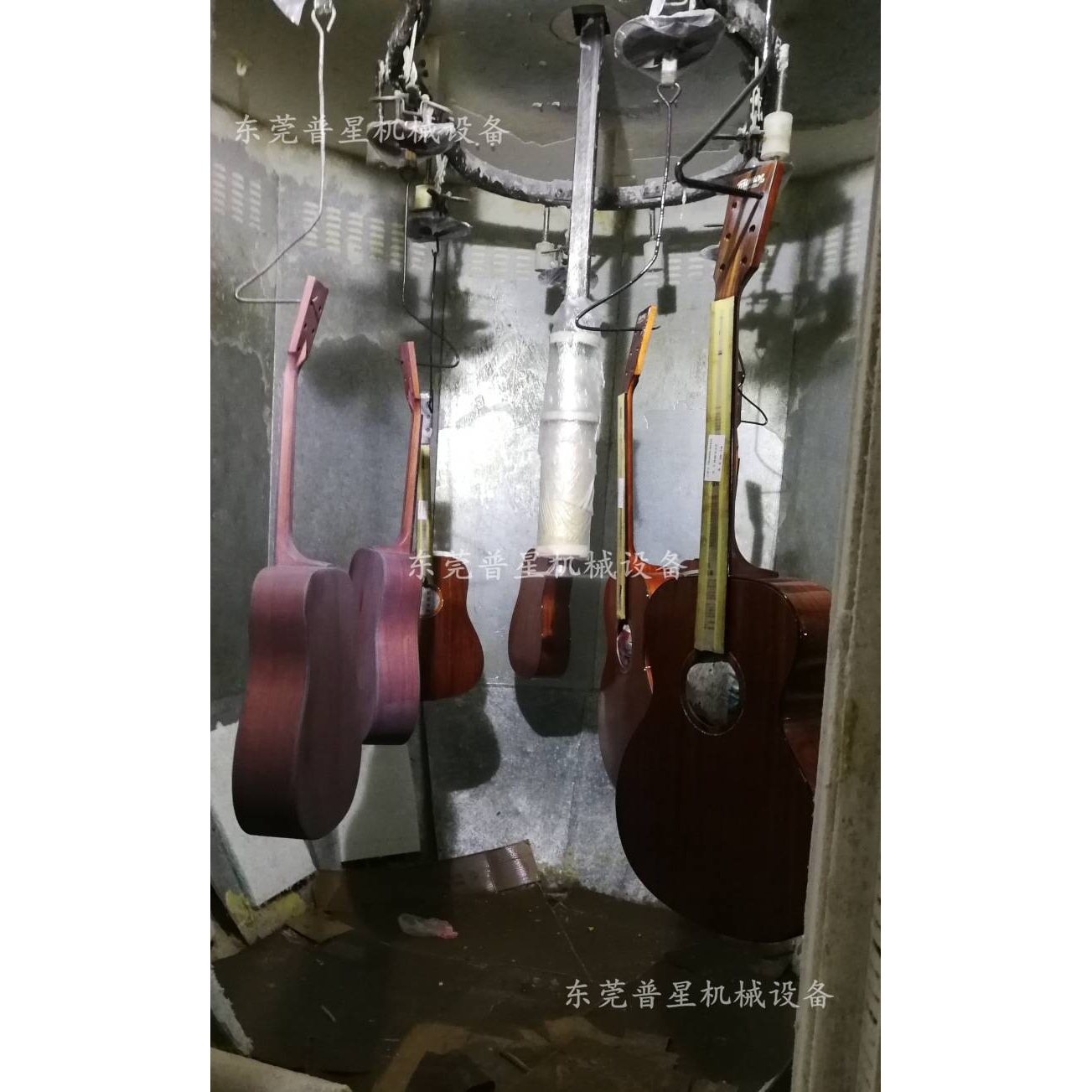台湾普星DISK静电涂装机Ω静电喷涂机 升降涂装设备竹木乐器喷涂