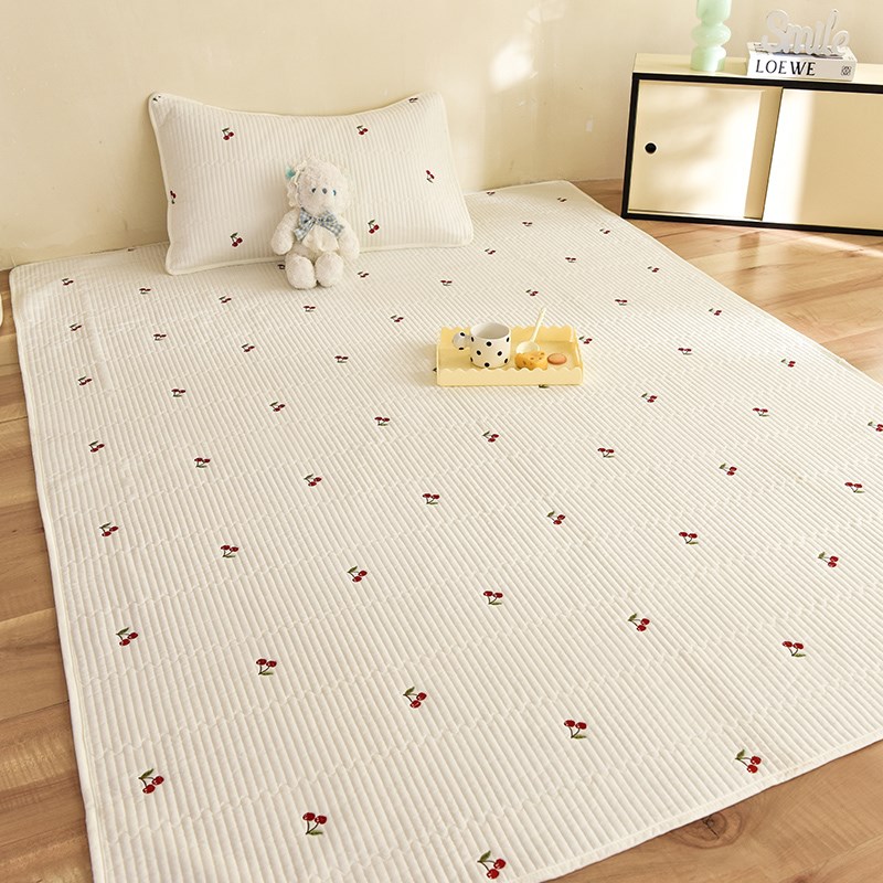 A类爬爬垫保护套纯色p水洗夹棉地垫布套防尘罩防滑爬行垫上的毯子