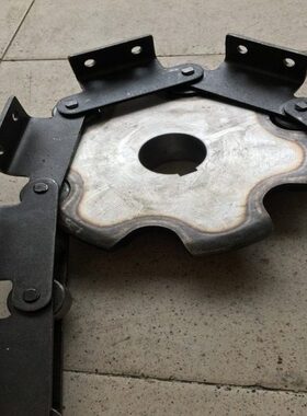 C216AL节距63.5单侧双侧单双孔C2082碳钢工业输送链条1寸16A定做