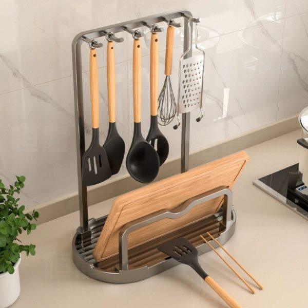 台面锅盖架放置器坐式锅铲架托厨房置物架铲子勺子架砧板菜板架子,厨房/烹饪用具,锅盖架/锅盖收纳垫,淘宝优惠券,粉丝福利购,淘宝优惠卷