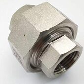 304不锈钢活接头双内丝由任油拧管子螺纹2分六角加厚接3分6分4寸