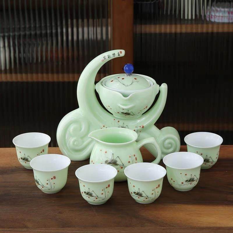 全半自动家用办公陶瓷茶具套装整套逍遥泡懒人防烫简约创意泡茶器,纺织面料/辅料/配套,纺织机械配件,淘宝优惠券,粉丝福利购,淘宝优惠卷