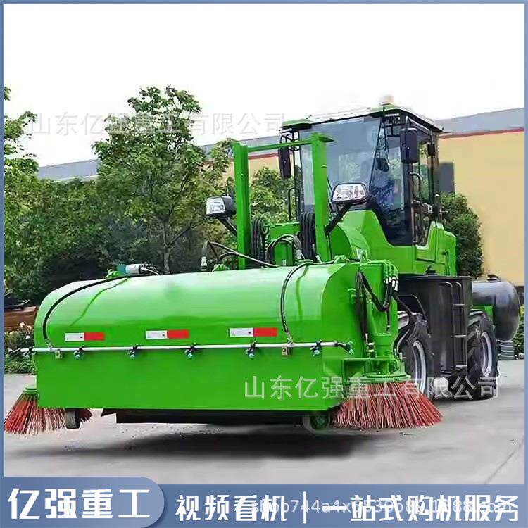 滑移装载机铲车改装封闭式扫地车路面灰尘土块清扫叉车改装扫路车