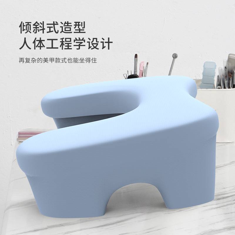 新款俄式U型手枕 斜面简约记忆棉美甲枕缓解疲劳倾斜美甲店柔软枕