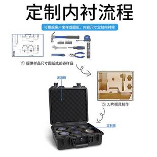 亿丰YF2519L仪器设备防潮防水安全防护手提箱户外勘探塑料工具箱