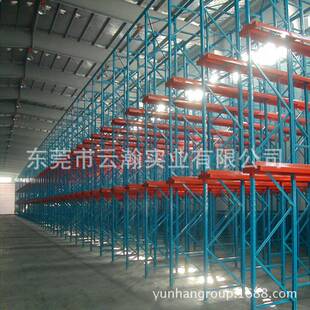 贯通式货架驶入式通廊式二层平台货架 阁楼组合重型货架平台