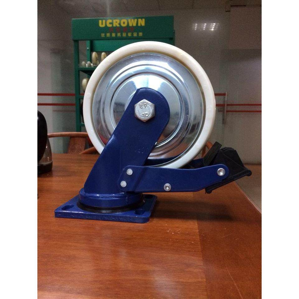 脚轮8寸超重型高强度尼龙带刹车轮脚轮载重750公斤轮子,基础建材,脚轮/万向轮,淘宝优惠券,粉丝福利购,淘宝优惠卷