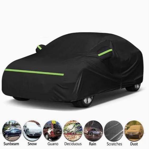 黑色吸热汽车保护罩防水防晒雨紫外线保护车罩户外汽车车衣跨境,汽车用品/电子/清洗/改装,汽车车衣,淘宝优惠券,粉丝福利购,淘宝优惠卷