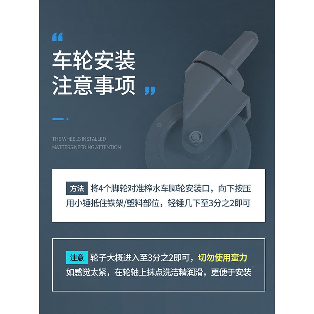 1PK榨水车拖把桶桶挤水洗拖把桶墩布清691洁拖V桶加厚加大地容量