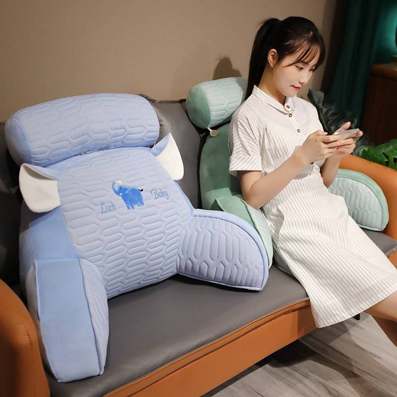 乳胶冰丝床头靠垫床靠软包靠枕大靠背垫沙发抱枕床上看书护腰枕头