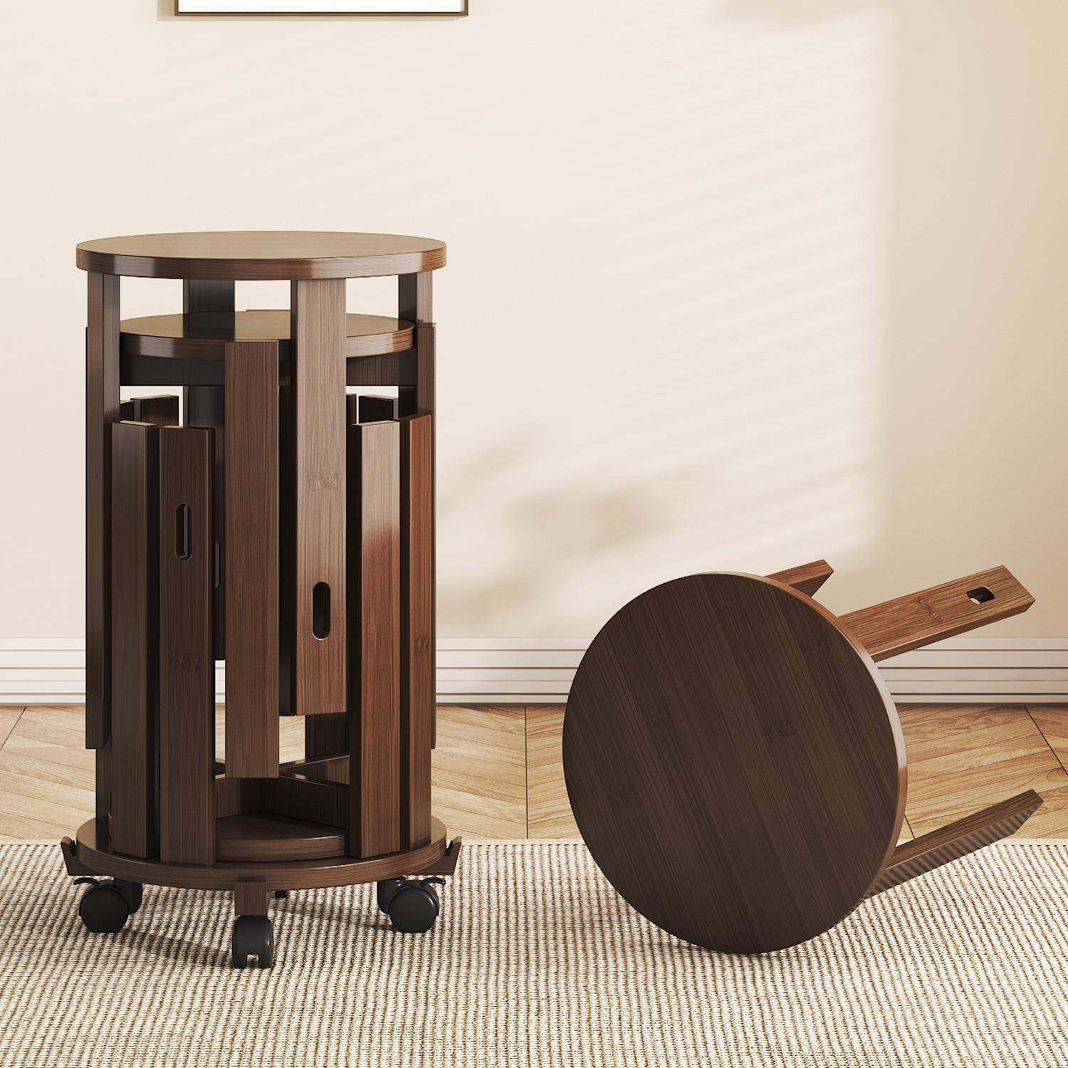 实木叠叠乐凳子家用餐桌凳可叠放客厅茶几备用凳组合可移动圆凳,影音电器,DIY配件,淘宝优惠券,粉丝福利购,淘宝优惠卷