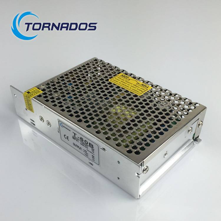 60W三路电压输出开关电源5V6A+12V2A-12V1A三组输出直流电源T-60B