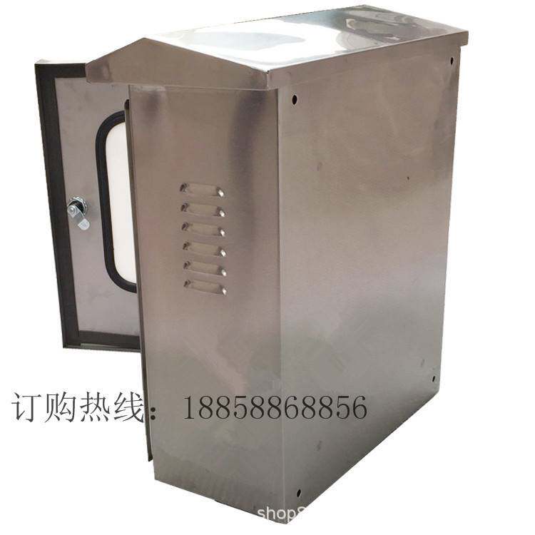 户外304不锈钢配电箱双层门防雨箱明装监控仪表箱布线防水控制箱