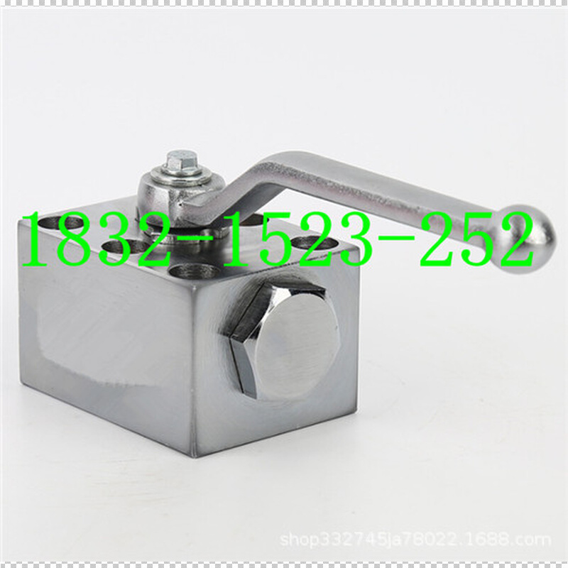 KHP3K/PK3-10L PN315bar DN10高压液压二位三通板式球阀31.5MPa