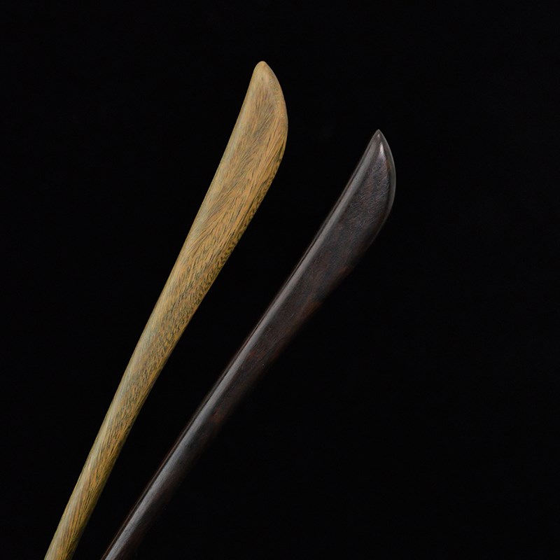 加长绿檀木发簪古风新中式国风女z高级感2024新款高端日常通勤木