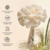 KRRAMEL玫瑰浴花球高档不散高端沐浴球女生大号浴花浴球泡泡浴