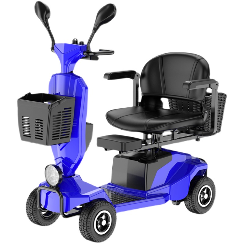 热销老年人电动车j四轮稳定防侧翻小型代步工具进电梯接孩买菜助