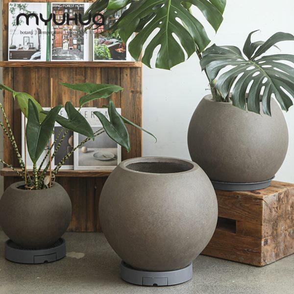 特大号大码镁泥花盆家用大肚子室内百合竹橡皮树家居软装花器北欧,家居饰品,花盆,淘宝优惠券,粉丝福利购,淘宝优惠卷