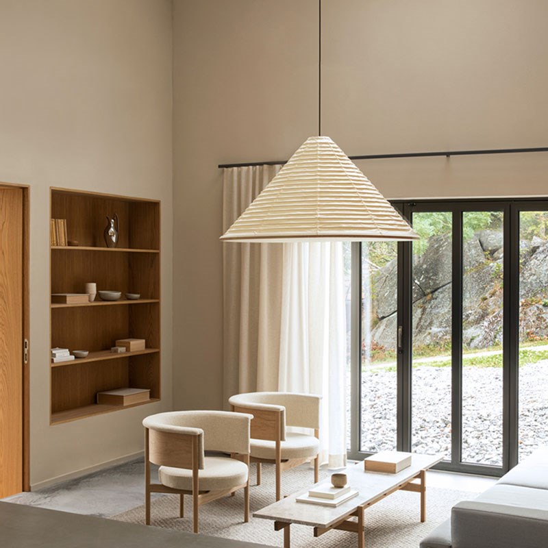 日式餐厅吊灯诧寂l风中古灯具野口勇南洋复古民宿茶室店铺橱窗灯