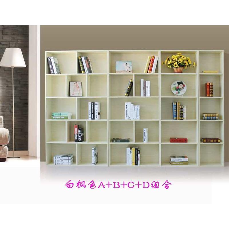 包邮简易书架书柜组合p书橱储物柜置物架简约现代格架组装可带门