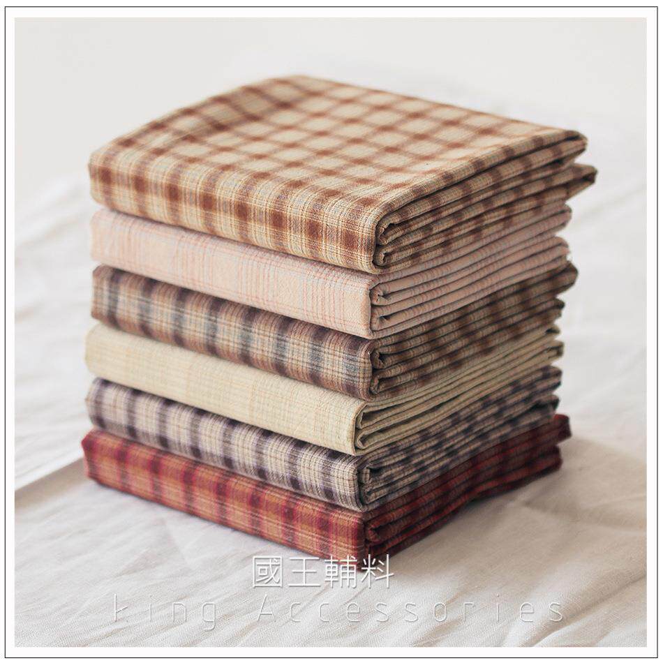 2021格子先染布手作diy拼布棉布国产先染布组 基础格子水洗先染布