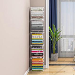 书架置物架落地铁艺多层墙角窄夹缝角落一体靠墙儿童简易家用书柜