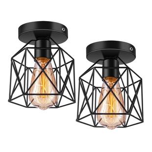 北欧铁艺吸顶灯过道阳台灯现代简约灯衣帽间门厅入户玄关灯走廊灯