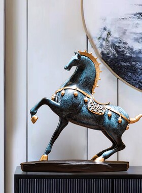 办公室摆件领导马k到成功开业礼物工艺品装饰品公司高档老板桌布