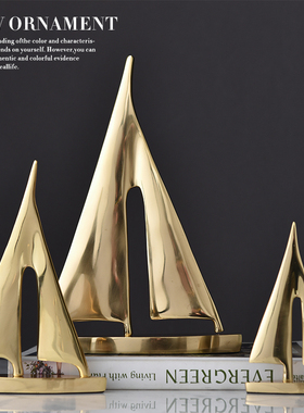 一帆风顺帆船摆件客m厅电视柜酒柜家居软装饰品乔迁送礼办公室桌