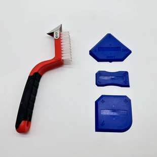 刮板4件套 2K手柄勾缝刷 用于多角度的抹胶及美缝钩缝的工具