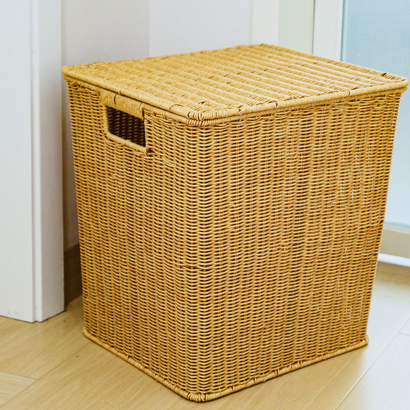仿藤编脏衣篮大容量编织脏衣筐衣物收纳篮脏衣服杂物玩具收纳筐