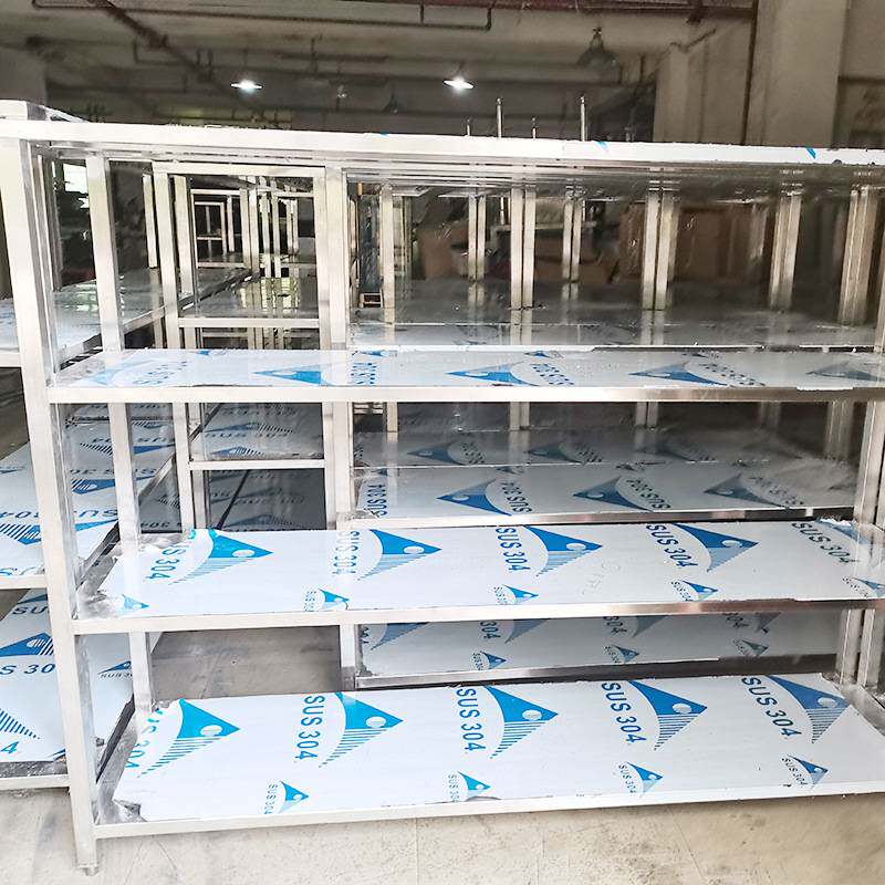 不锈钢四层货架仓储物架层架拆装式厨房置物架仓库货架
