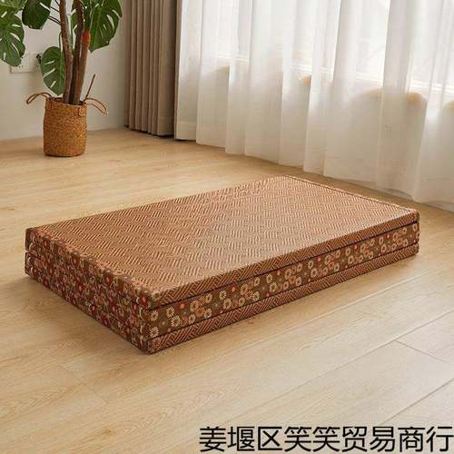 日式可折叠榻榻米垫子可藤席地垫家用垫子爬爬垫卧室客厅办公室