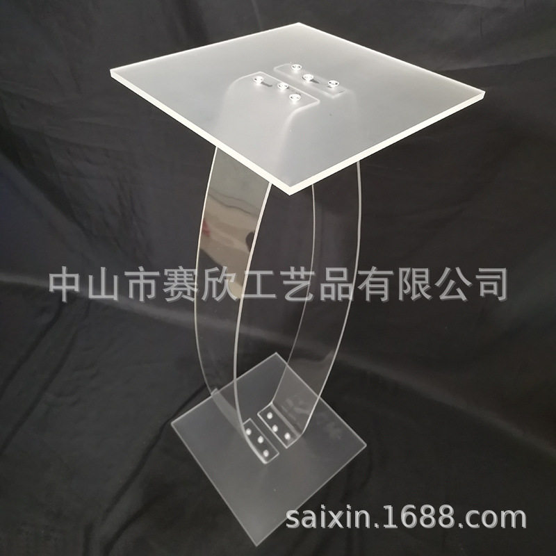 婚庆道具厂家直销婚礼堂摆件路引跨境透明亚克力桌花器室内造型