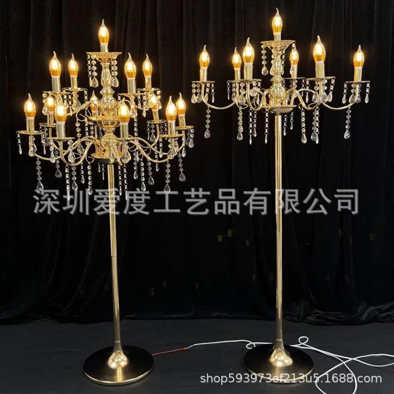 跨境结婚庆道具欧美简约风欧式烛光路引婚庆酒店舞台摆件活动创意