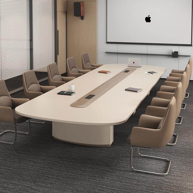 会议桌长桌简约现代长条桌开会桌会议室桌椅组合大型洽谈桌会议台