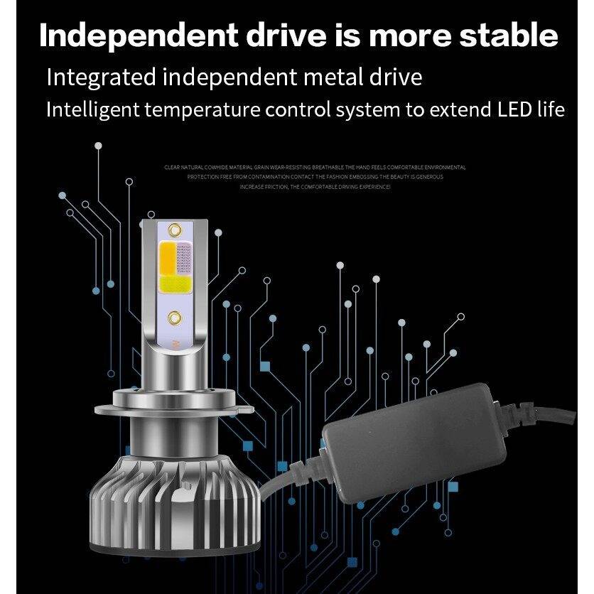F2五模式汽车LED大灯H1 H3 H4 H7 9005 HB3 HB4 H8 H11 前大灯泡