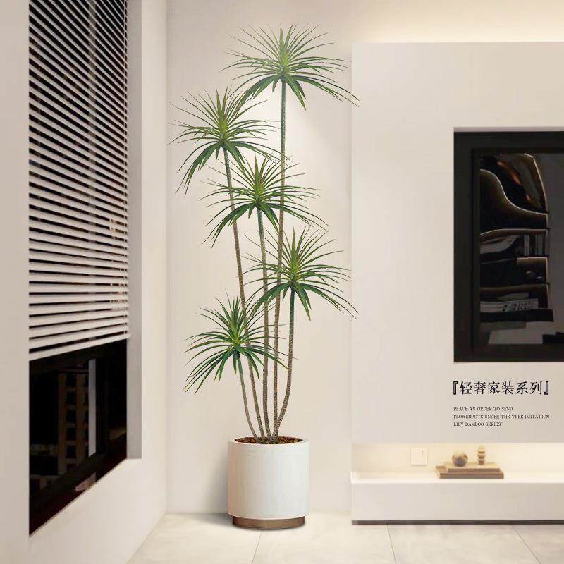 绿植假植物轻奢客厅装饰树室内大型盆栽龙血树落地摆件仿西辰