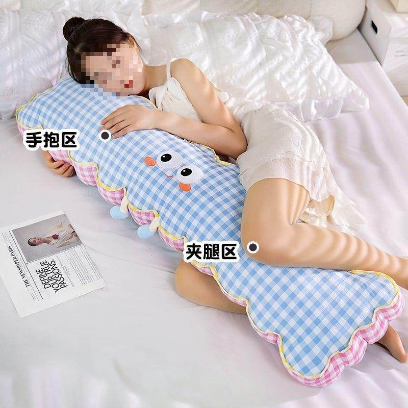 格子多巴胺长条抱枕女生睡觉夹腿靠枕床上侧睡枕头宿舍床头靠垫,居家布艺,抱枕被,淘宝优惠券,粉丝福利购,淘宝优惠卷