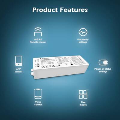 GLEDOPTO五合一灯条控制器RGB RGBW CCT 2.4G灯带调光器ZIGBEE3.0
