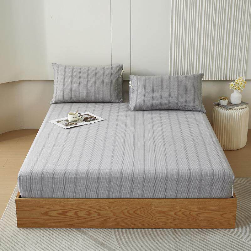100全棉磨毛床笠单件纯棉床罩席梦思防尘罩全包床垫保护罩床套子