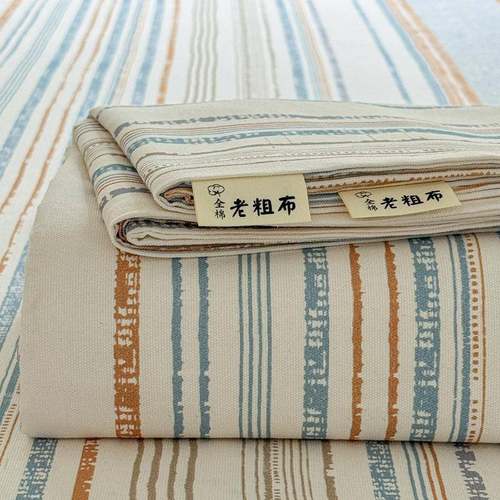 加厚老粗布床单单件纯棉100全棉夏季双人亚麻枕套被单三件套3秋冬