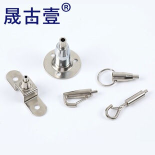 玻璃 钢丝绳吊码 圆盘码 锁线紧线卡扣可调 广告牌吊件 挂画配件