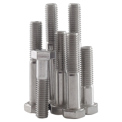 M20M22M24M27 304不锈钢半牙外六角螺丝半螺纹螺栓半扣螺钉*60/80