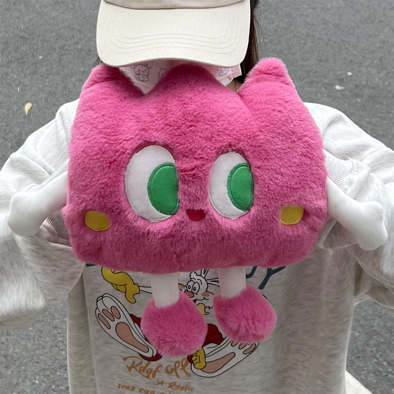 暖手抱枕插手冬天充电午睡冬季学生可爱便携捂公仔小型毛绒暖手