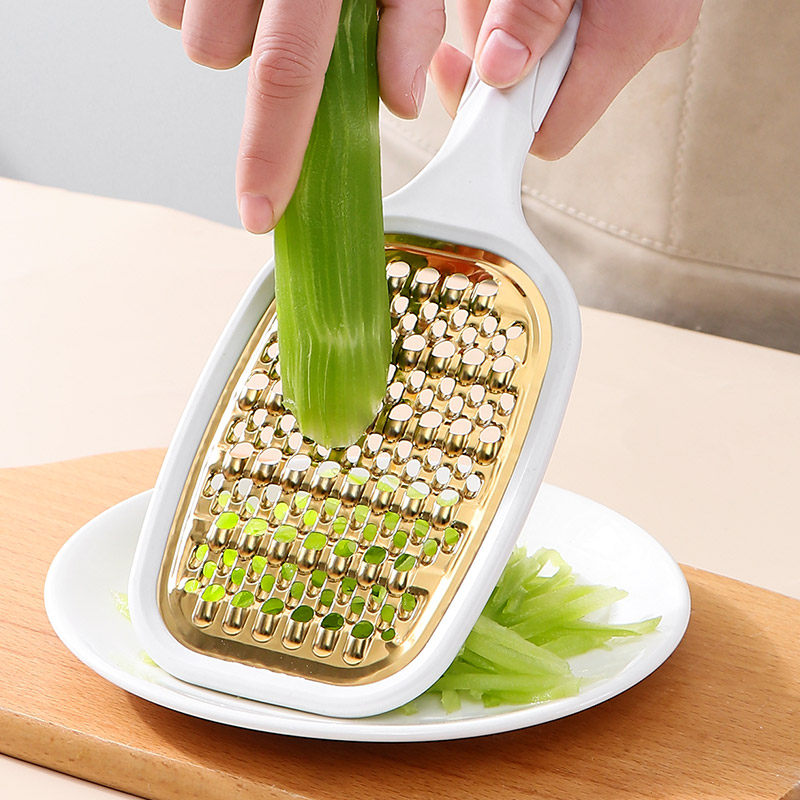 厨房土豆擦丝器304不锈钢长柄萝卜黄瓜刨丝蔬果包菜土豆擦丝神器