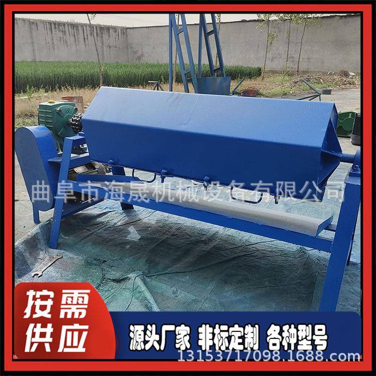 鹅卵石磨圆滚石机废钢铁去毛刺研磨机火烧铁六角滚筒抛光机